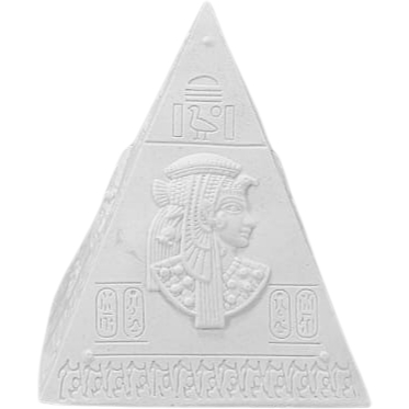 Pirâmide De Quéops Escultura Grande Pirâmide De Gizé - Egito -  Estatueta gesso cru -
