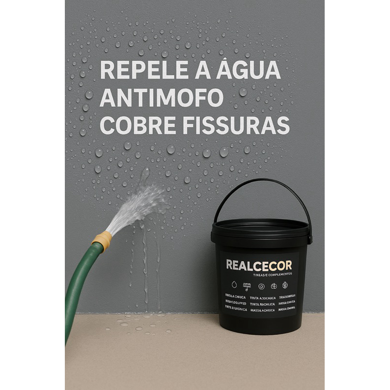 Tinta Emborrachada Premium RealceCor 18L – Cobre Fissuras e Repele Água em Oferta na Shopee