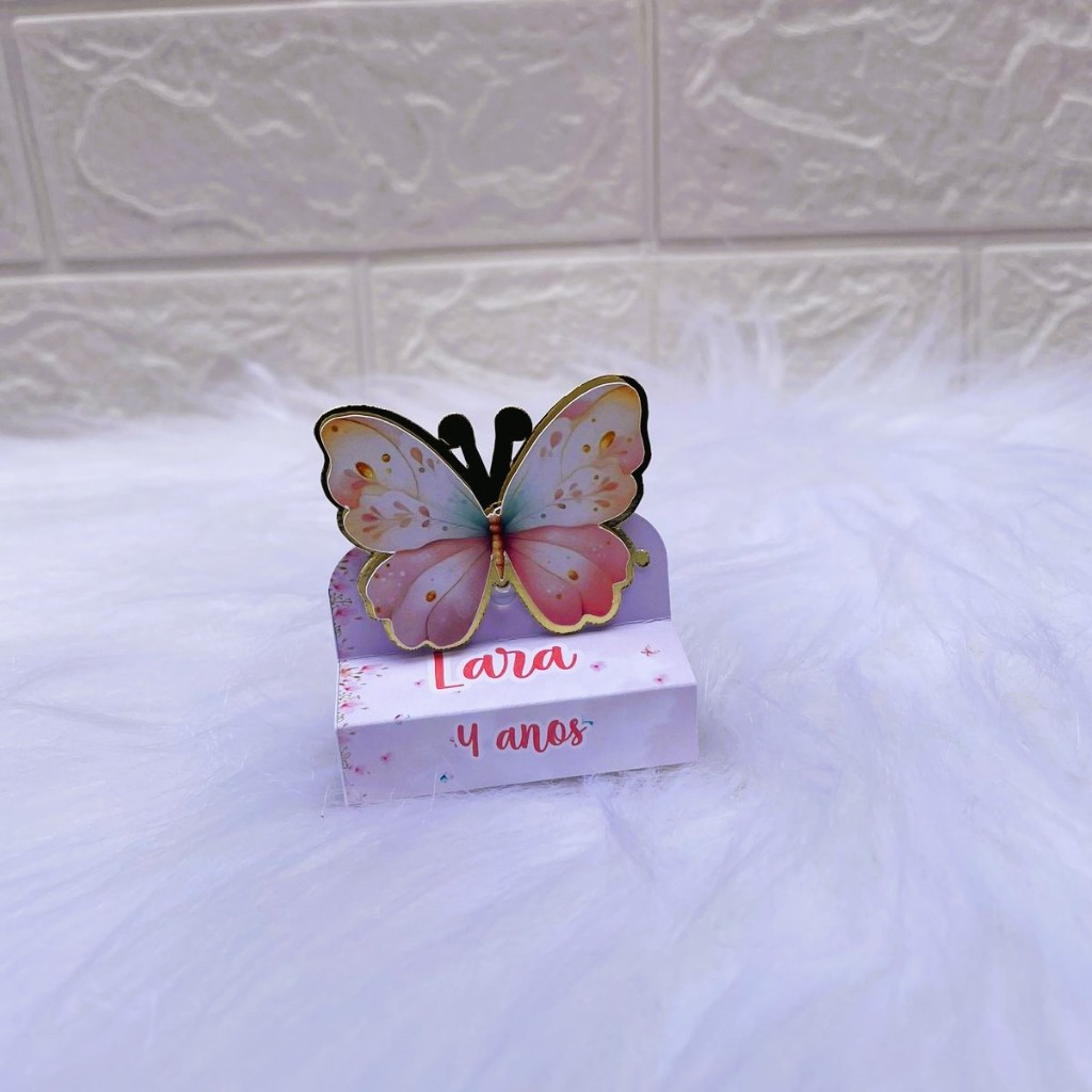 Porta Bis Duplo Jardim Encantado Personalizdo Lembrancinha Aniversário Festa Infantil Pegue e Monte