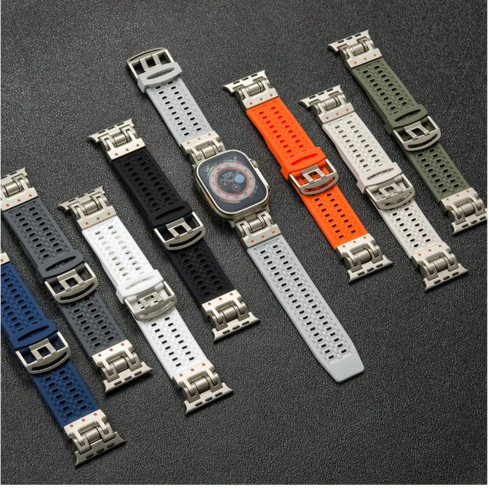 Pulseira Smartwatch apple watch microwear silicone macia robusta 42mm 44m 45mm 46mm 47mm 49mm em Oferta na Shopee