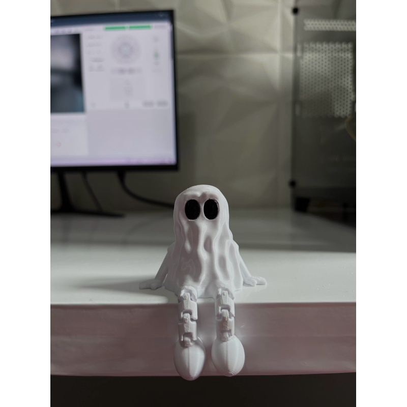 Fantasminha articulado decorativo para Setup Gamer em Oferta na Shopee