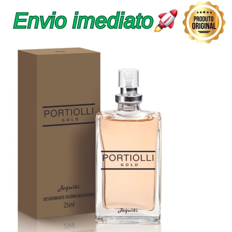 Portiolli Gold Desodorante Colônia Masculina Jequiti, 25 ml