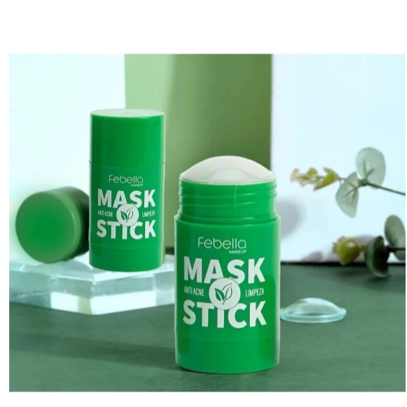 Máscara Detox De Chá Verde-Remove Impurezas E Cravos , Limpa Ilumina FEBELLA Stick skincare