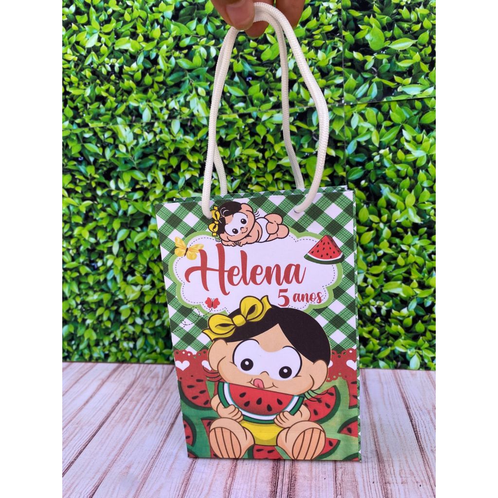 Sacolinha Surpresa Personalizada / Lembrancinha Aniversário Magali / Sacolinha Aniversário PEGUE E MONTE em Oferta na Shopee