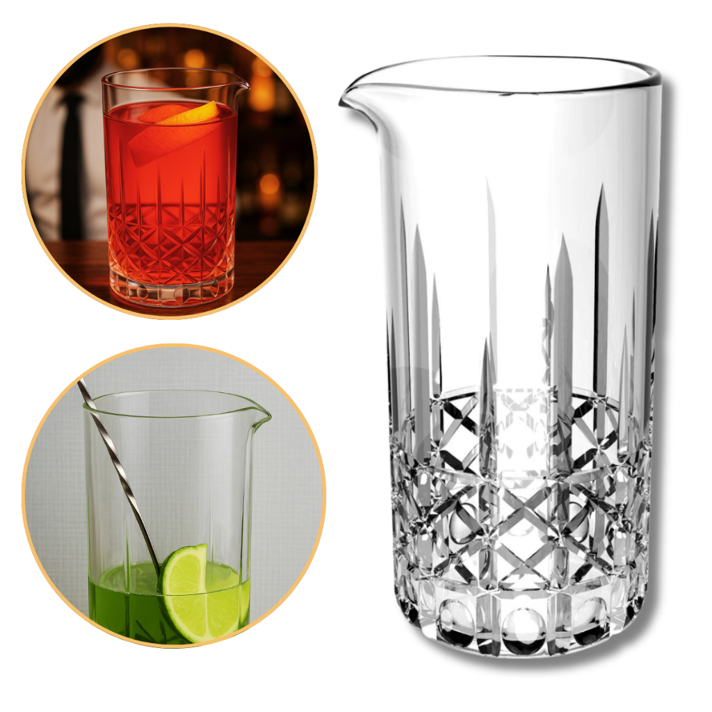 Copo Para Mixologia Em Vidro Mixing Glass Grande Drinks Misturador em Oferta na Shopee