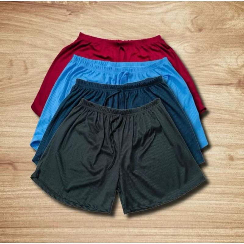 Kit 4 Shorts Canelado Plus Size Bermuda Feminino Soltinho e Confortável G1 G2 G3