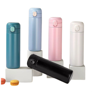 Garrafa Térmica 400 ml pequena inox parede dupla para trabalho academia escola faculdade em Oferta na Shopee