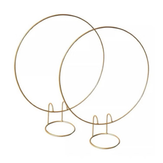	Kit c/ 2 Mini Arcos de Mesa – Dourado Decorativo em Oferta na Shopee