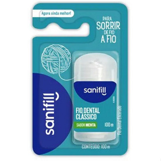 Fio Dental Sanifill 100 metros diversos modelos em Oferta na Shopee