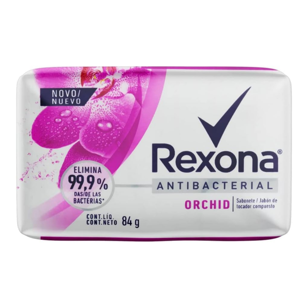 Sabonete Rexona em Barra Antibacterial Orchid 84g em Oferta na Shopee
