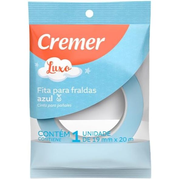 Fita Adesiva Cremer Azul 19mm x 20m em Oferta na Shopee
