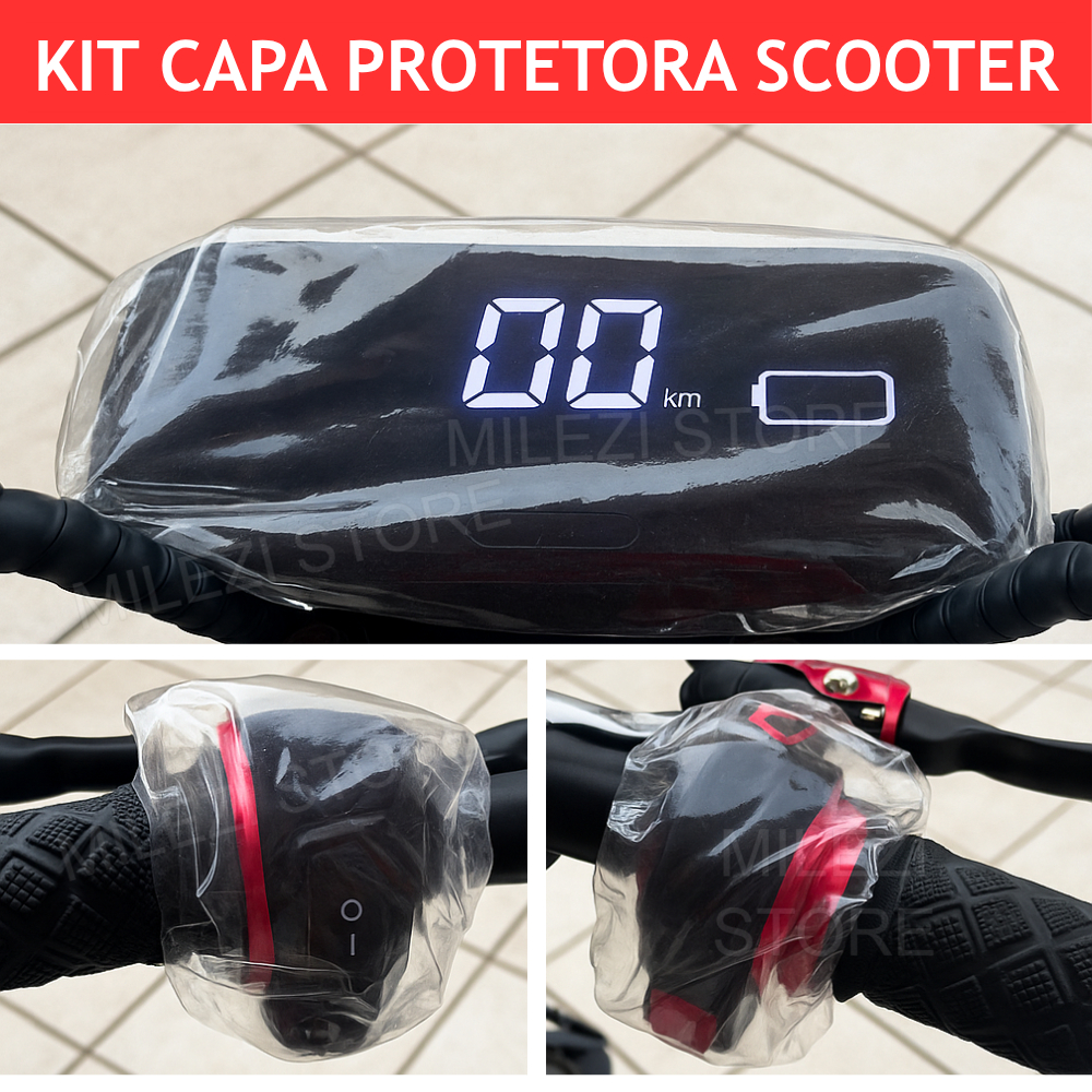 Kit Capa Protetora para Scooter Elétrica – Contra Chuva, Poeira e Oxidação em Oferta na Shopee