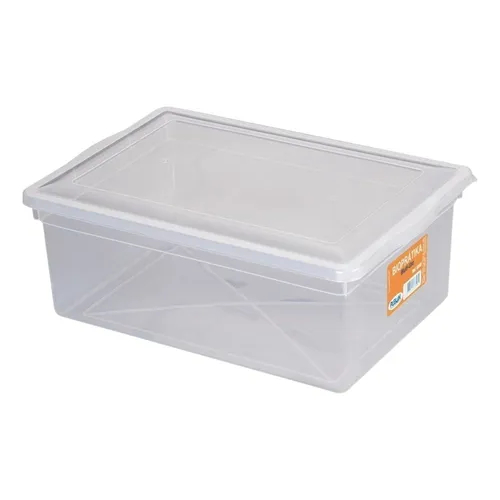 Kit 2 Caixas Biopratika Com Tampa Transparente 2,5 Lts 0310