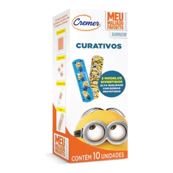 Curativo Cremer Minions Com 10 Unidades