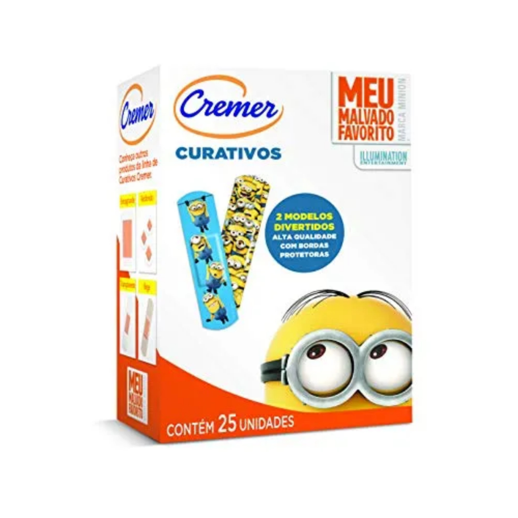 Curativo Cremer Minions Com 25 Unidades em Oferta na Shopee