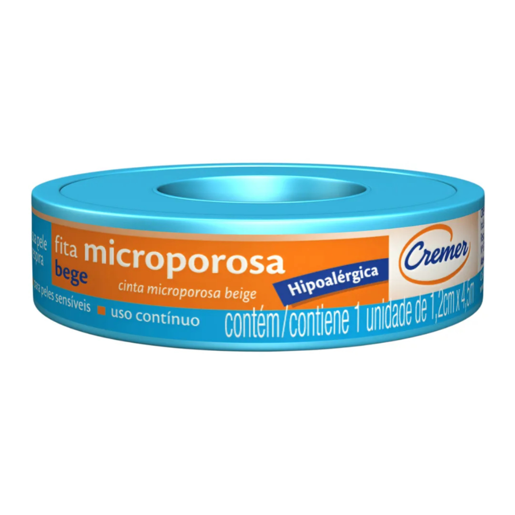 Fita Microporosa Bege 1,2cm X 4,5m Cremer