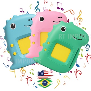 Dino Leitor Cartao Inteligente Educativo Divertido Bilingue Brinquedo Criança Aprender Ingles Brincando Dinossauro em Oferta na Shopee