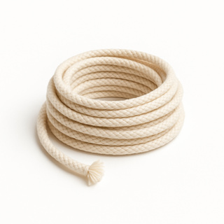 5 Metros Pavio 4mm algodão trançado tocha decorativa iluminação artesanal rústica tocheiros parafina em Oferta na Shopee