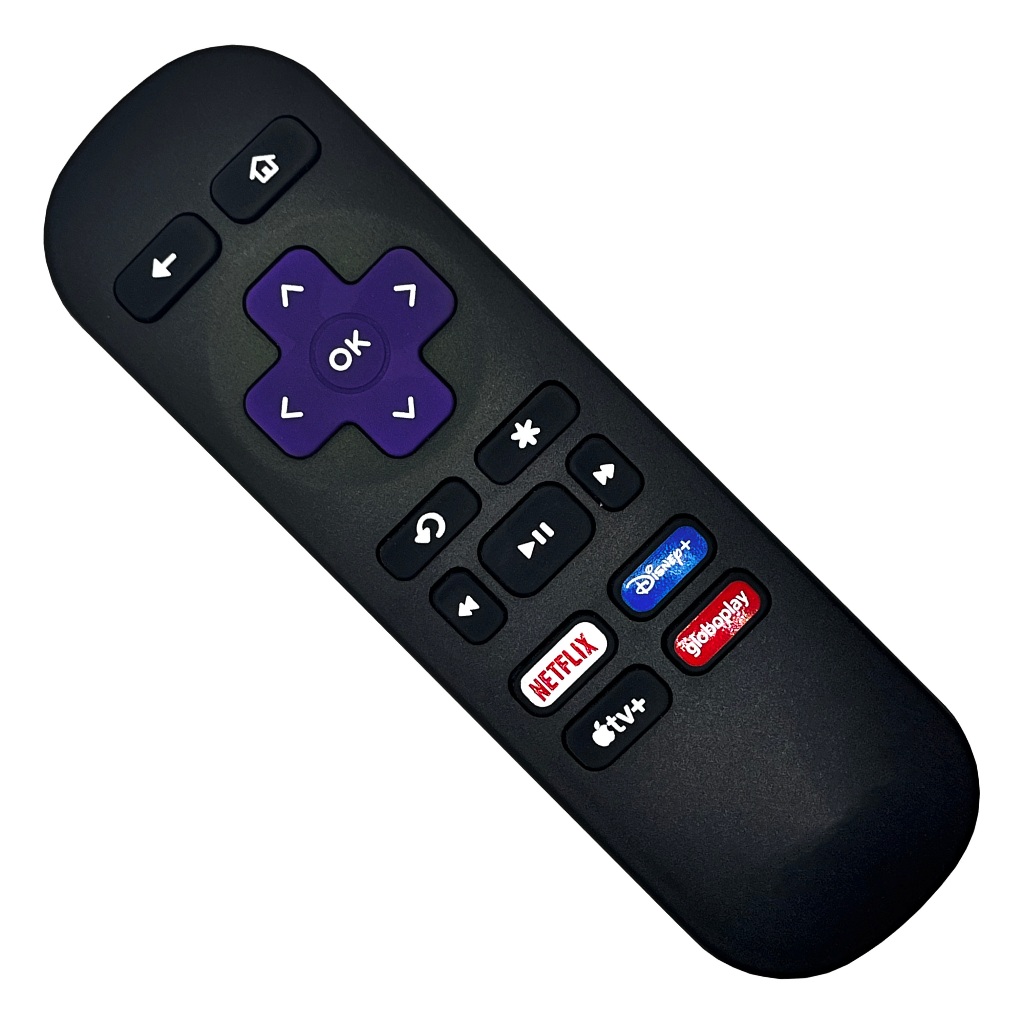 Controle Remoto Para Roku Tv Express Botão Apple Tv Disney +