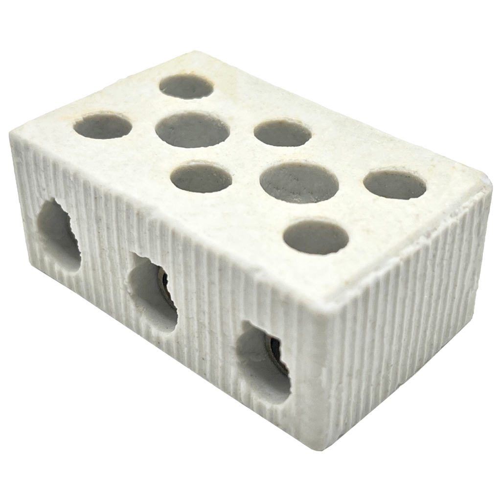Conector De Porcelana Chuveiro Tripolar Cabo 16mm 50a/600v