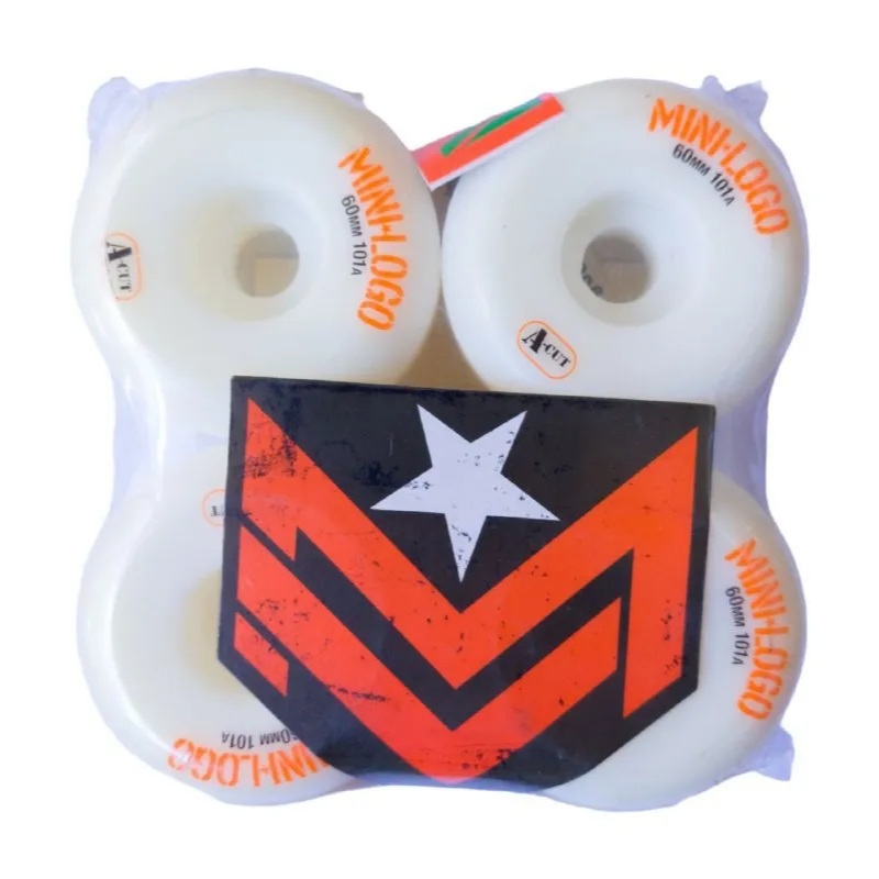 Roda Mini Logo 101a A-Cut Skate Conica 4 Rodas 60mm 58mm 56mm 55mm 54mm 53mm 52mm Skateboard Mini-Logo Minilogo