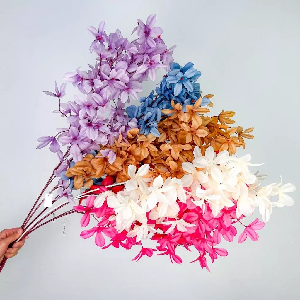 Grande Flor de Plumeria Nova Versão 90 cm Flores Artificiais Decoração Galho -BH802484 em Oferta na Shopee