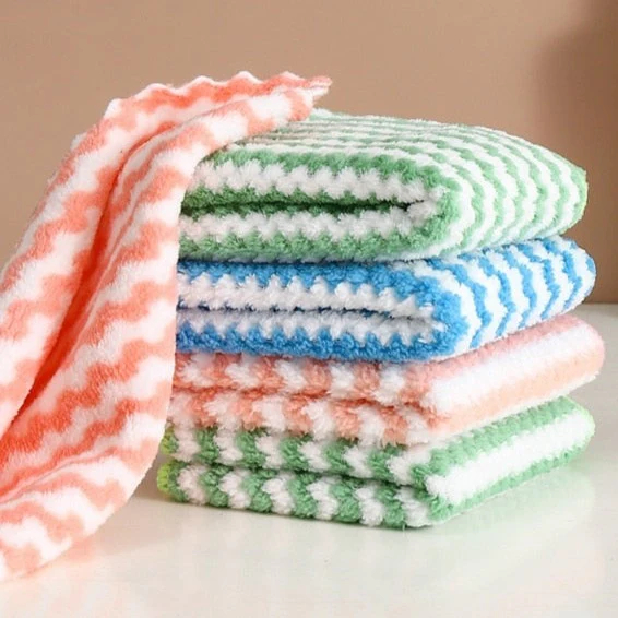 KIT Pano absorvente de microfibra para mesa de cozinha, pano de limpeza