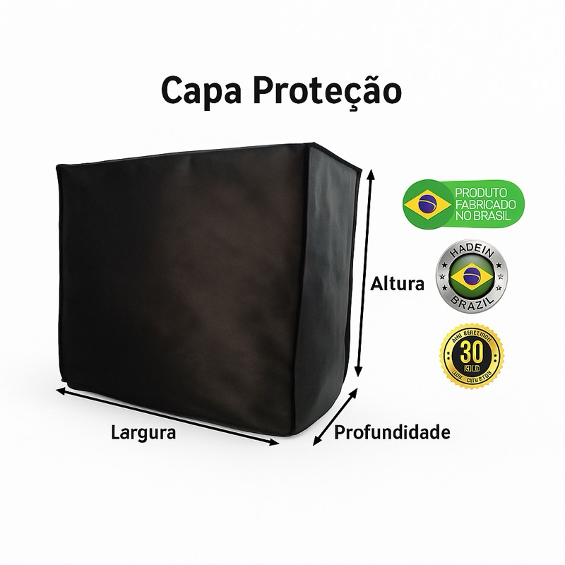 Capa para Churrasqueira ARKE Modelo AGR-05 confeccionada em corino Grosso. Modelo 5 espetos.