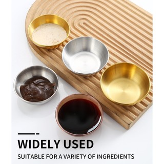 Diâmetro 8.2cm Pequeno Tigela Bowl Mini Inox Prato De Molho Tempero Essencial Multiuso Cozinha
