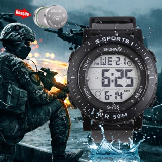 Relogios Masculinos Originais Prova D Agua De Silicone Digital Esportivo Cronômetro Militar Com Led em Oferta na Shopee