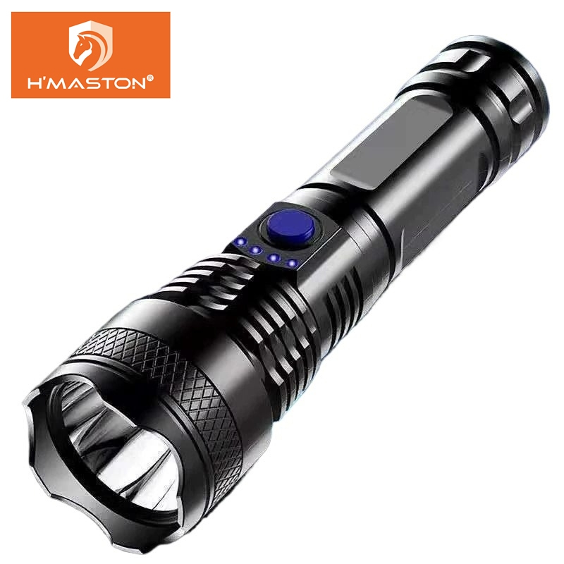 Electro Nest Lanterna Recarregável USB Portátil LED Luz Forte Com Resistente A Água Super Brilhante HW04