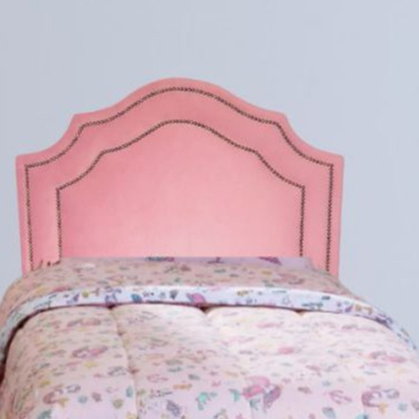 Cabeceira Solteiro Cama Box Solteiro Veludo Rosa Dupla Tacha Fumê