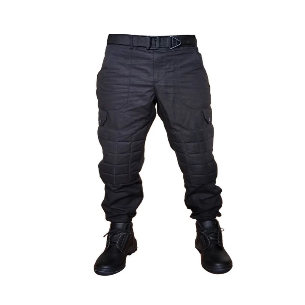 Calça Cargo Preta Cordoba Ripstop com Joelho Acolchoado Cargo