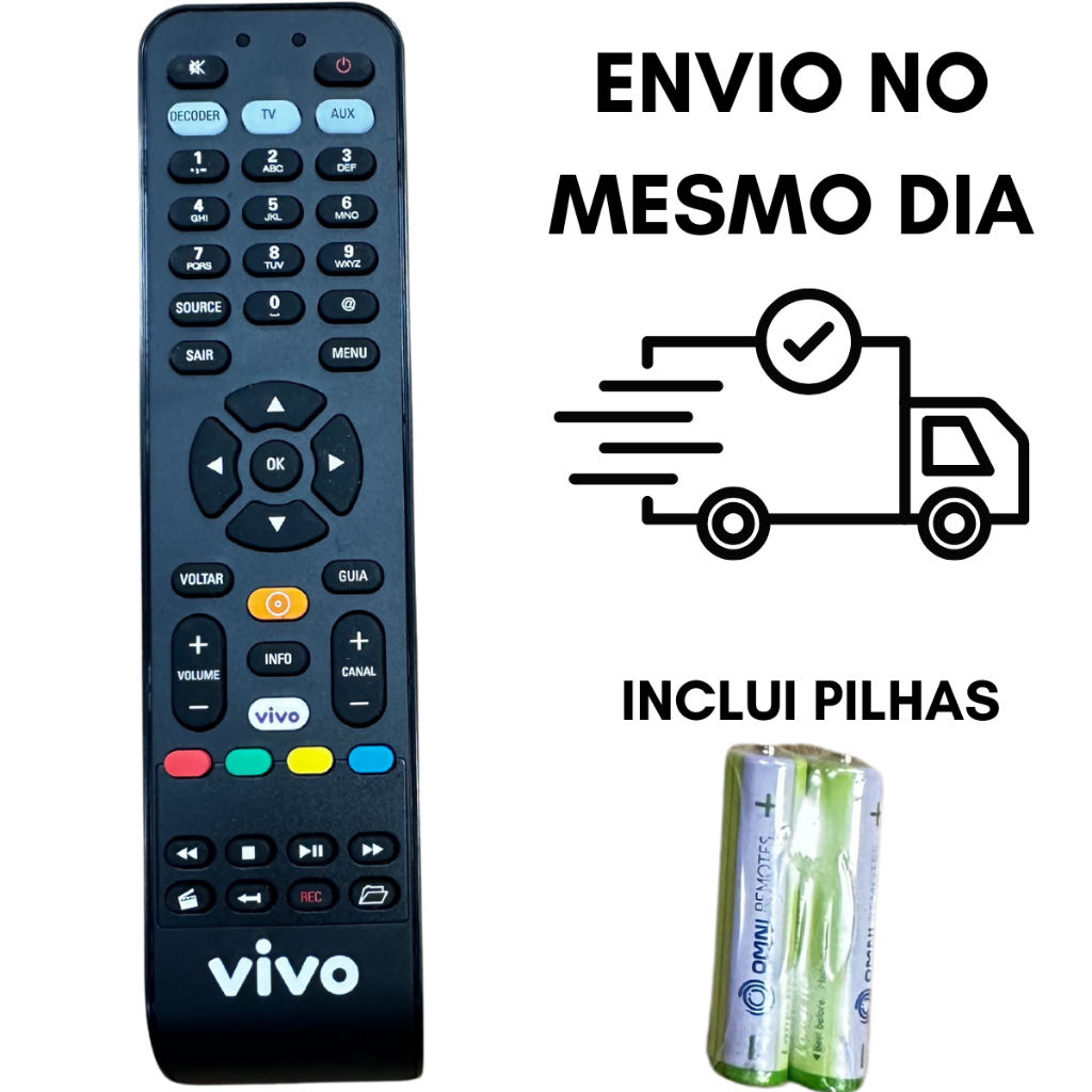 Controle Remoto Original Receptor Gvt / Vivo Dstih78 E 74 em Oferta na Shopee