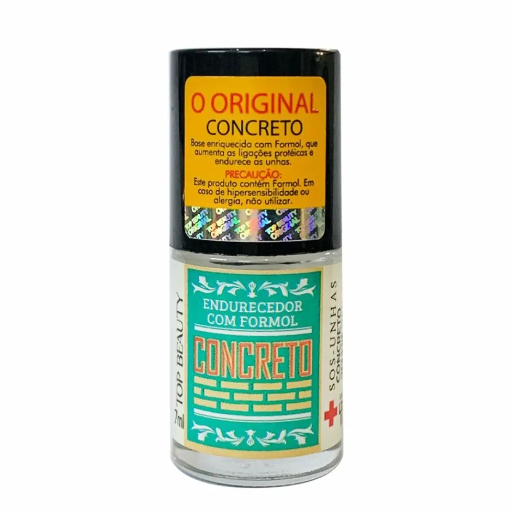 Base Concreto Endurecedor com formol Sos Unhas Top Beauty 7ml em Oferta na Shopee
