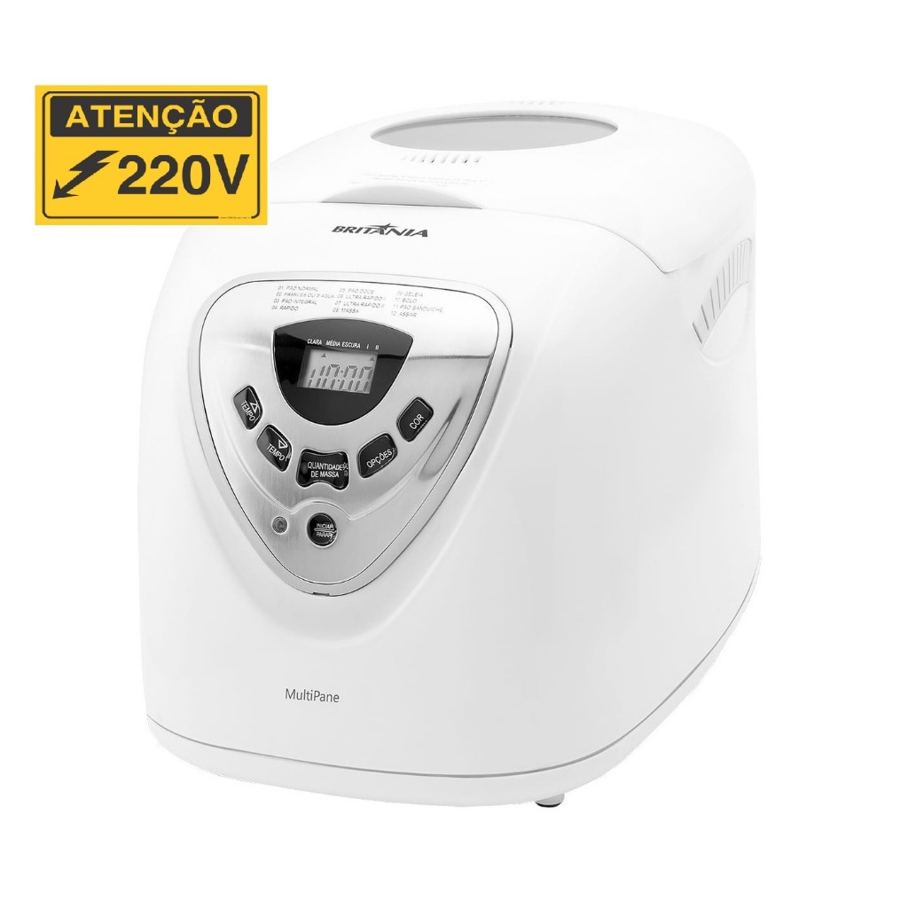 Panificadora Britânia Multipane Branca 550W ( 220 Volts )