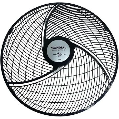 CONJUNTO GRADE TRASEIRA+DIANTEIRA VENTILADOR MONDIAL 40cm 6 Pás