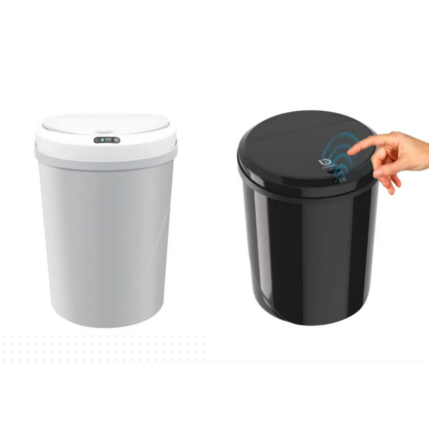 Lixeira Inteligente Automática com Sensor Proximidade USB - 12 Litros