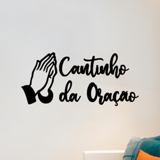Frase Cantinho da Oração, Fé e Religião Deus Jesus Letreiro Quadro Decorativo em MDF 3mm em Oferta na Shopee