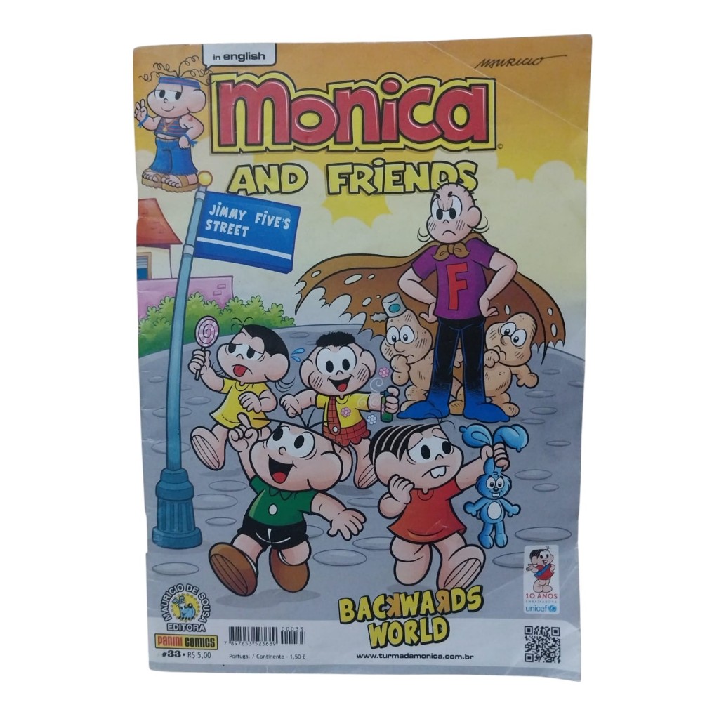 Para Colecionar Gibi Monica And Friends N:33( Em inglês tem marcas de uso nas pontas veja as fotos)