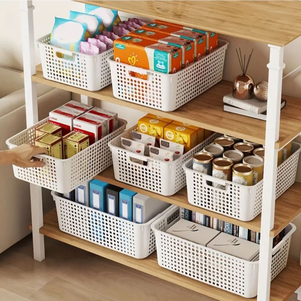 Cesto Organizador Grande Caixa Organizar Casa Banheiro Prateleira Cesto Roupa Toalha Caixa Banheiro