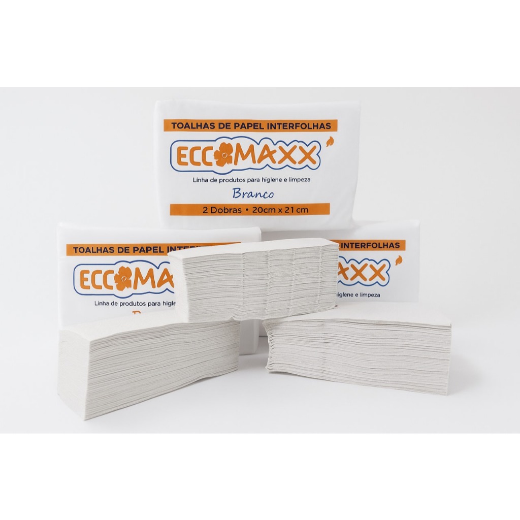 Kit com 5 interfolhas Eccomaxx 20x21 Branco