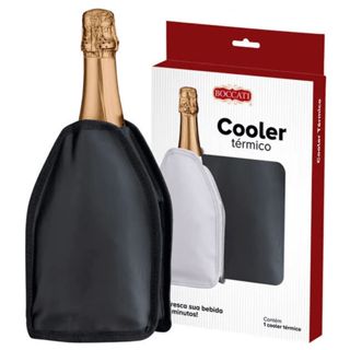 Cooler Bolsa Térmica Preto Com Gel Vinho Espumante Boccati em Oferta na Shopee