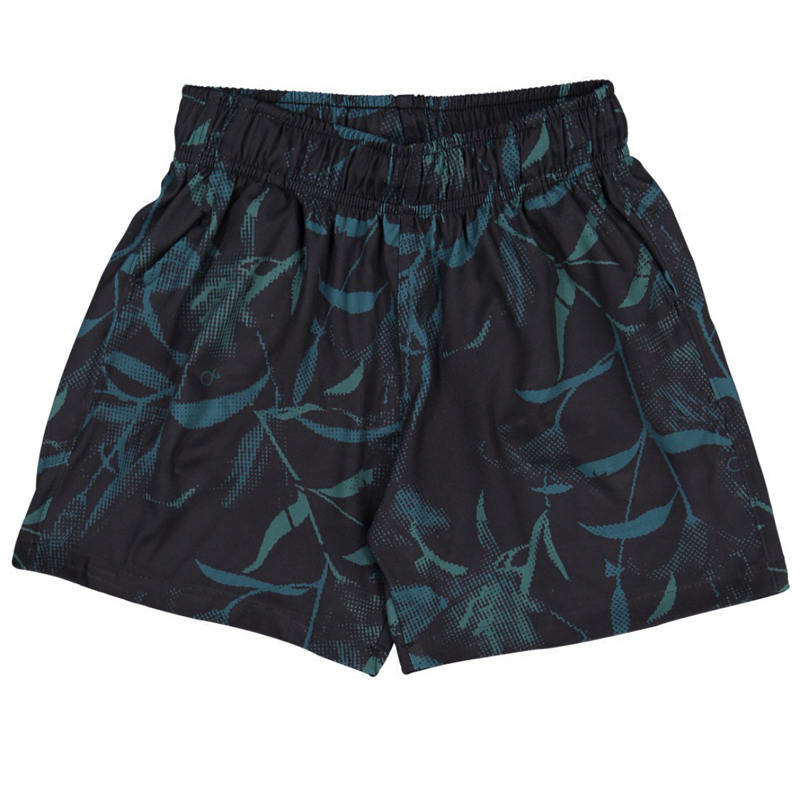 BERMUDA DE TACTEL DE MENINO ESTAMPADA COM O FUNDO PRETOTECIDO 94% POLIESTER 06% ELASTANO INFANTIL E JUVENIL MARCA OGOCHI