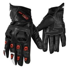 Luva Motoqueiro Couro GP TECH Verona Com Proteção