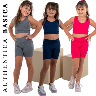 Kit 3 Short Legging Infantil Reforçado Uniforme Esportes Costura Reforçada em Oferta na Shopee