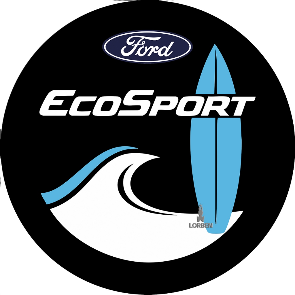 Capa estepe ecosport aro 13 a 16 - modelo surf - Impressão em alta definição 8K - marca Lorben