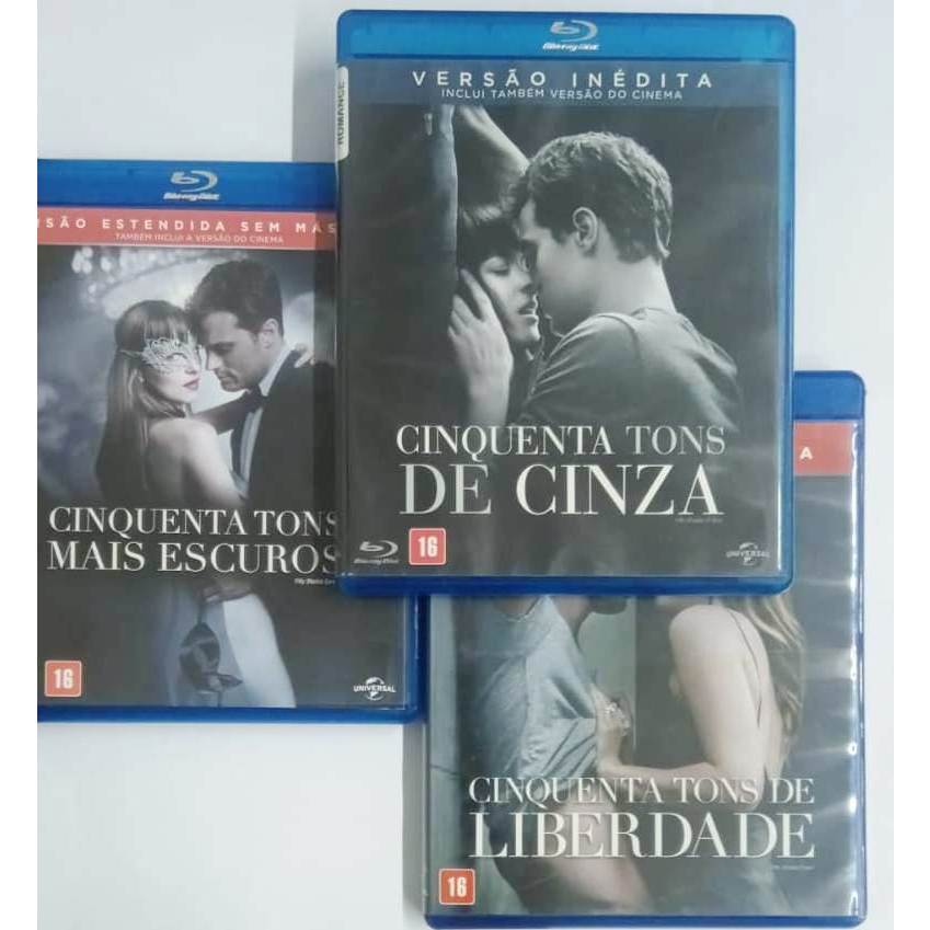 Blu-ray Cinquenta tons de cinza trilogia original msc