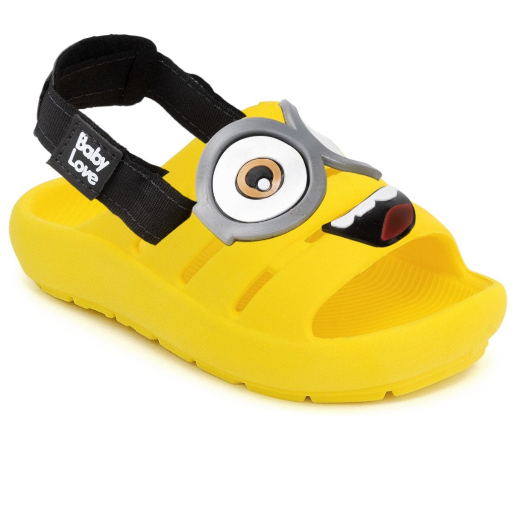 Sandália Babuche Infantil Minions Menino Menina Confortável Ajustável
