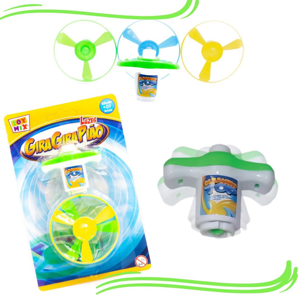 Gira Gira Pião Lançador Giratório Automático Iluminado Infantil Para Presentear Crianças · foto 2